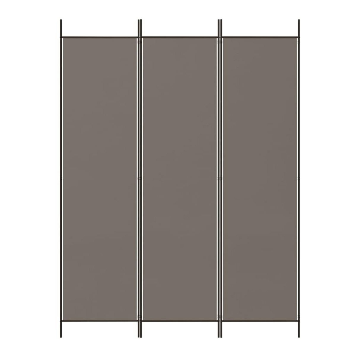 VIDAXL Cloison de separation 3 panneaux Anthracite 150x200 cm Tissu