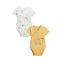 Voir la diapositive 1 : Petit Béguin Lot de 2 bodies bébé manches courtes ouverture croisée Hawaiki