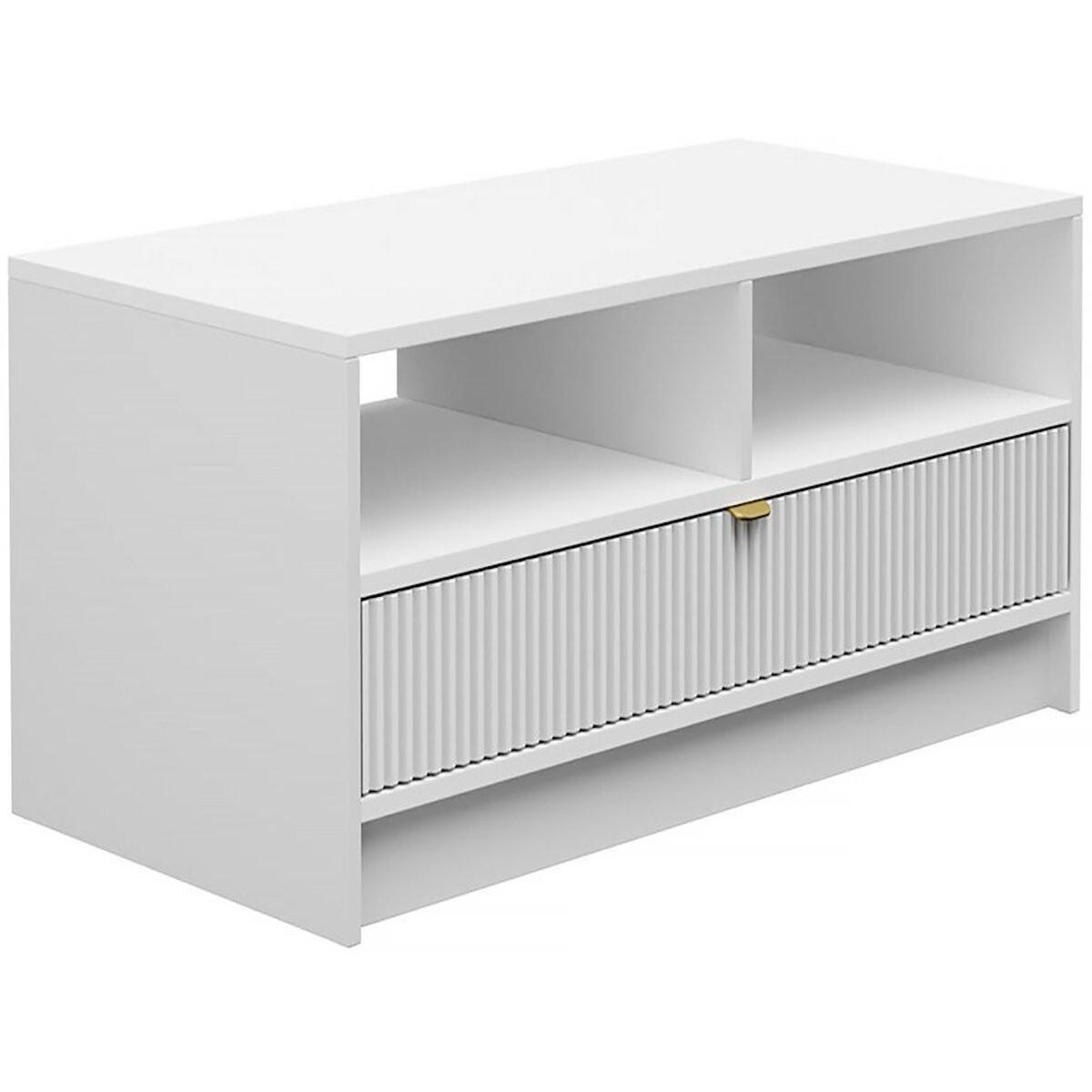 Habitat et Jardin Table basse Tireno - 100 cm X 40 cm X 50 cm-  blanc
