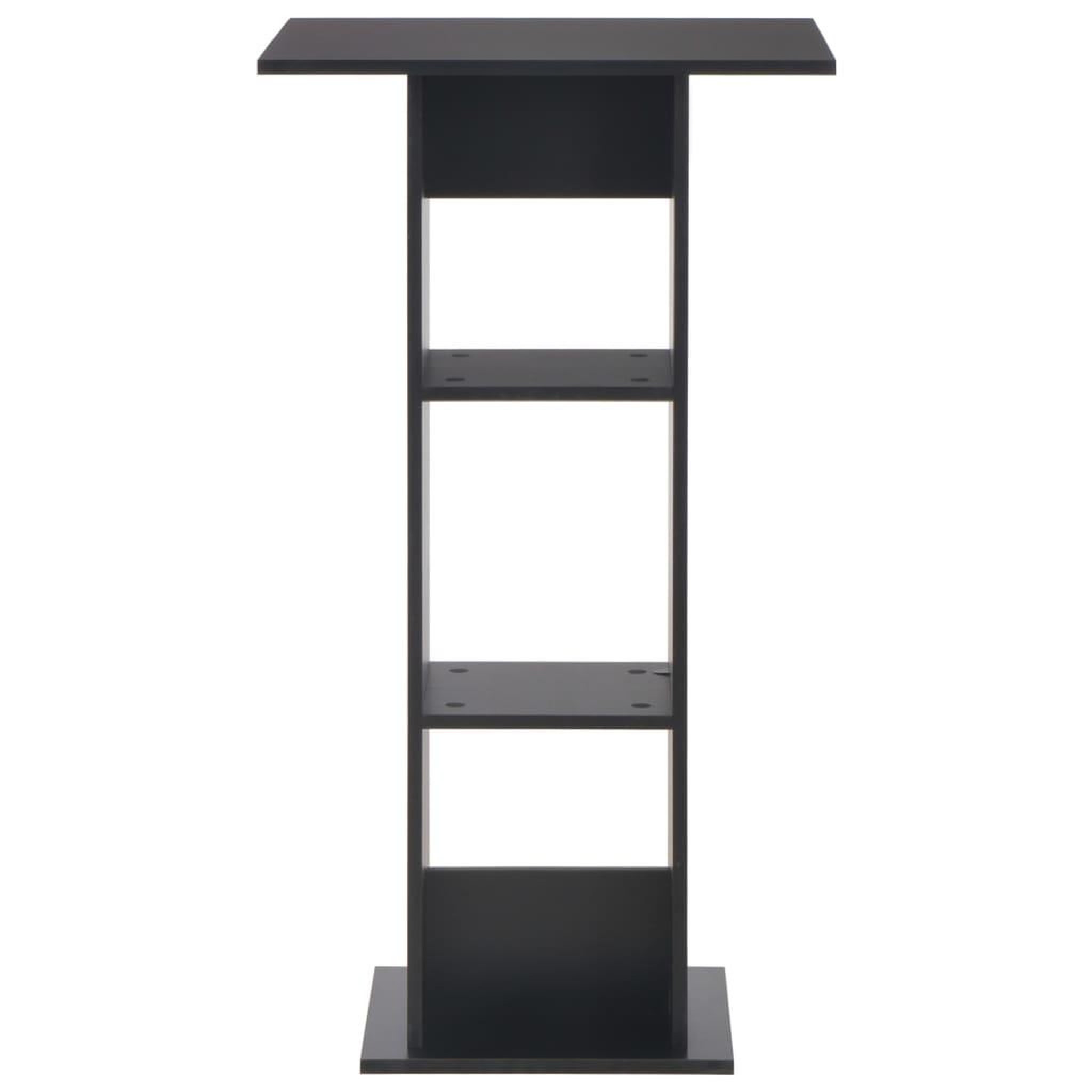 Voir la diapositive 2 : VIDAXL Table de bar Noir 60x60x110 cm