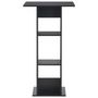 Voir la diapositive 2 : VIDAXL Table de bar Noir 60x60x110 cm
