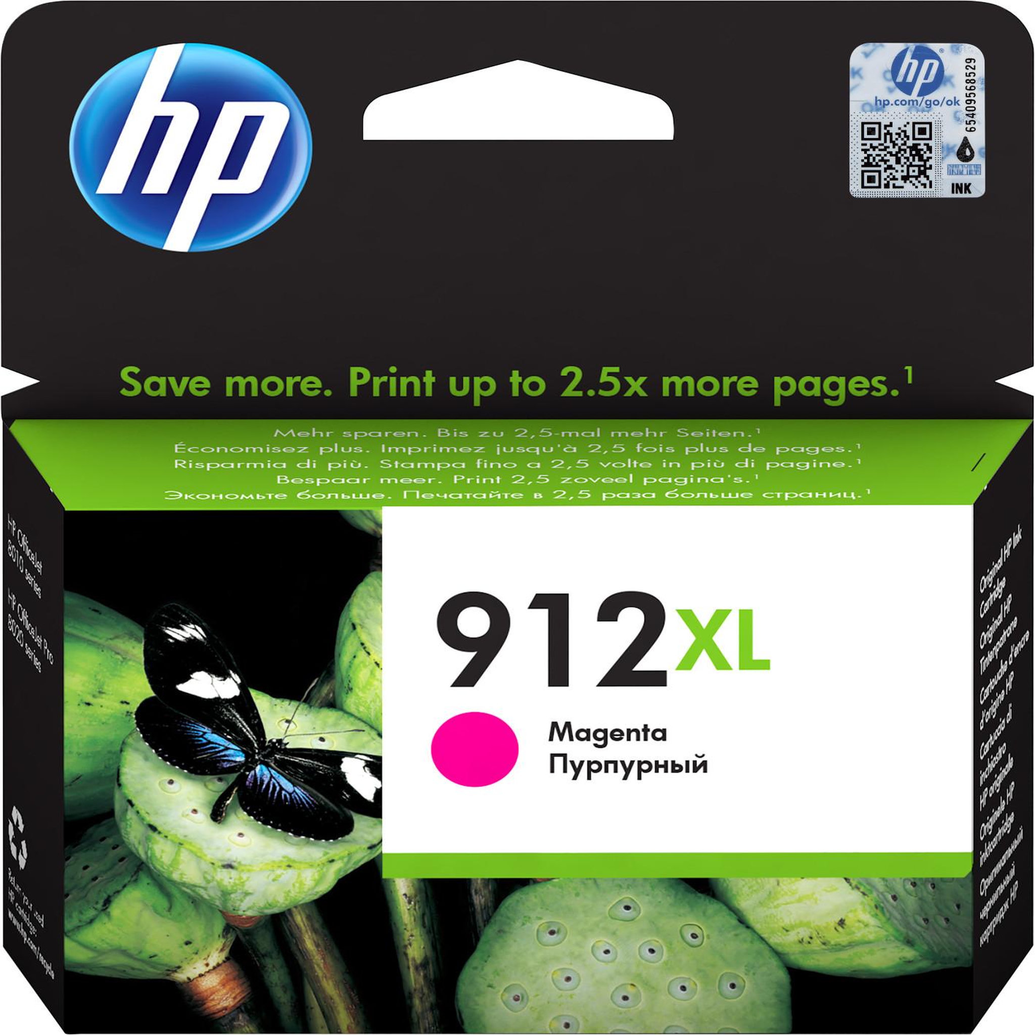 HP Hp 912xl cartouche d'encre magenta authentique, grande capacité