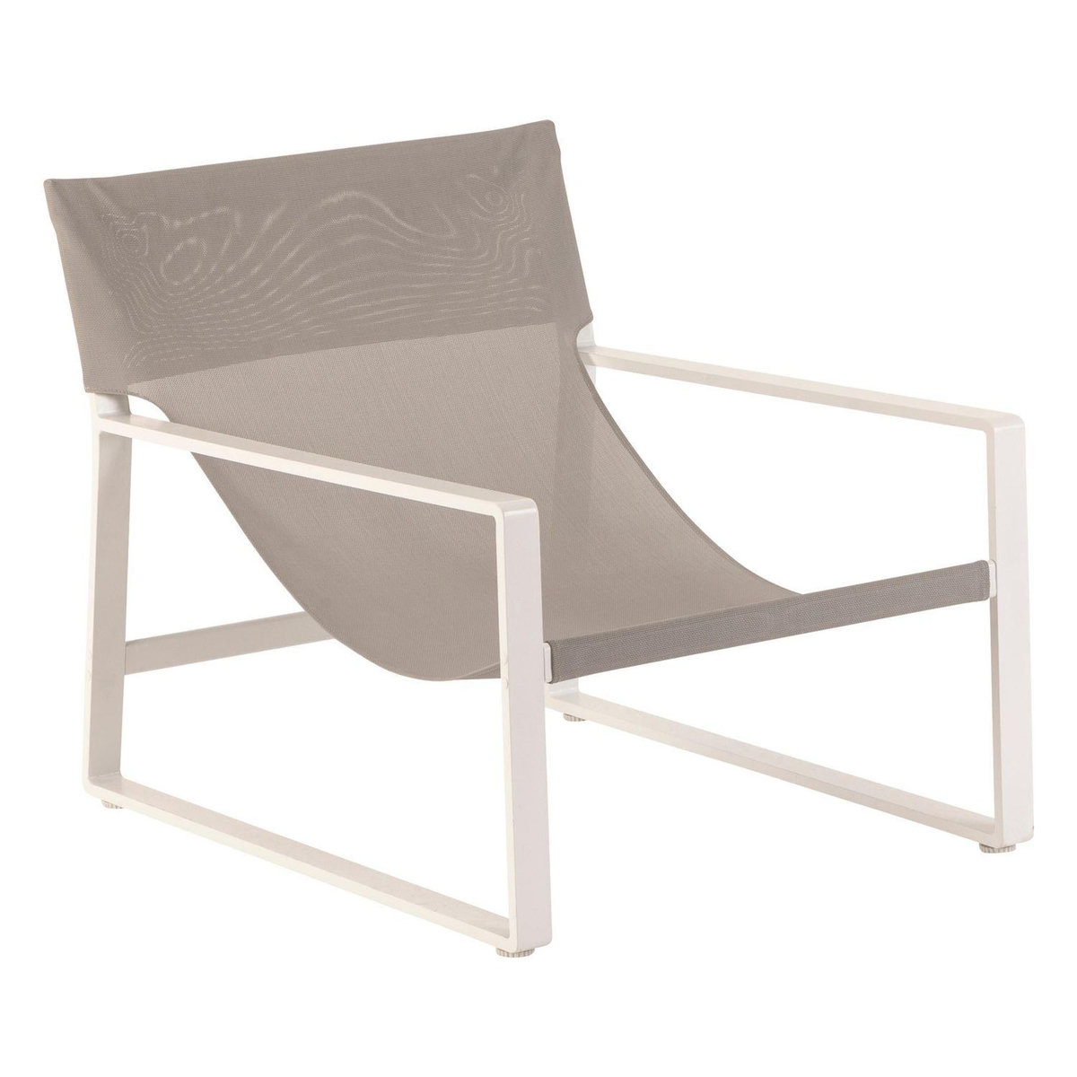 HESPERIDE Fauteuil de jardin en aluminium avec repose-pieds LAMBINIO