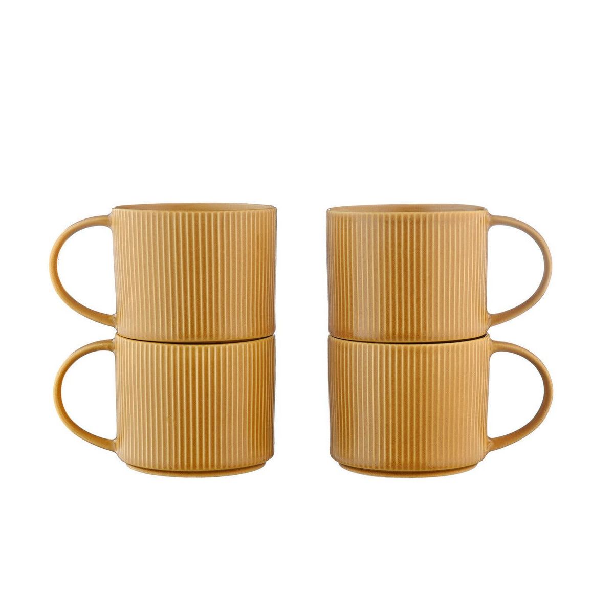 BJORN Mug SCANDI 50cl - 4 pièces - Ocre