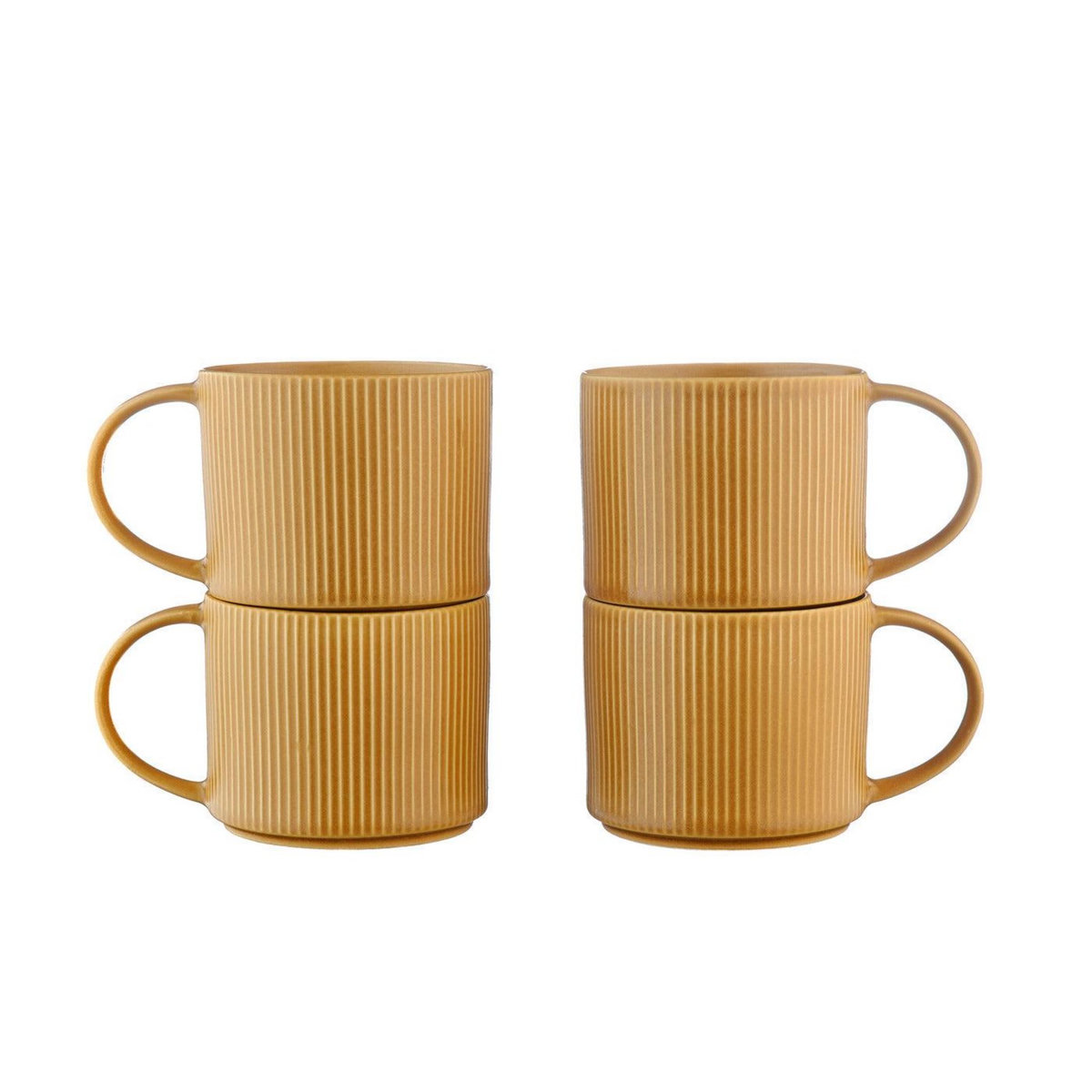 BJORN Mug SCANDI 50cl - 4 pièces - Ocre