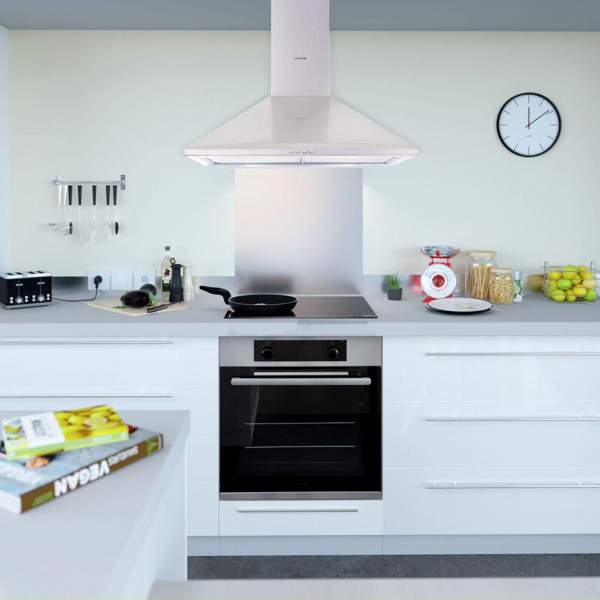 Voir la diapositive 4 : ESSENTIEL B Hotte décorative murale ehdt 614i