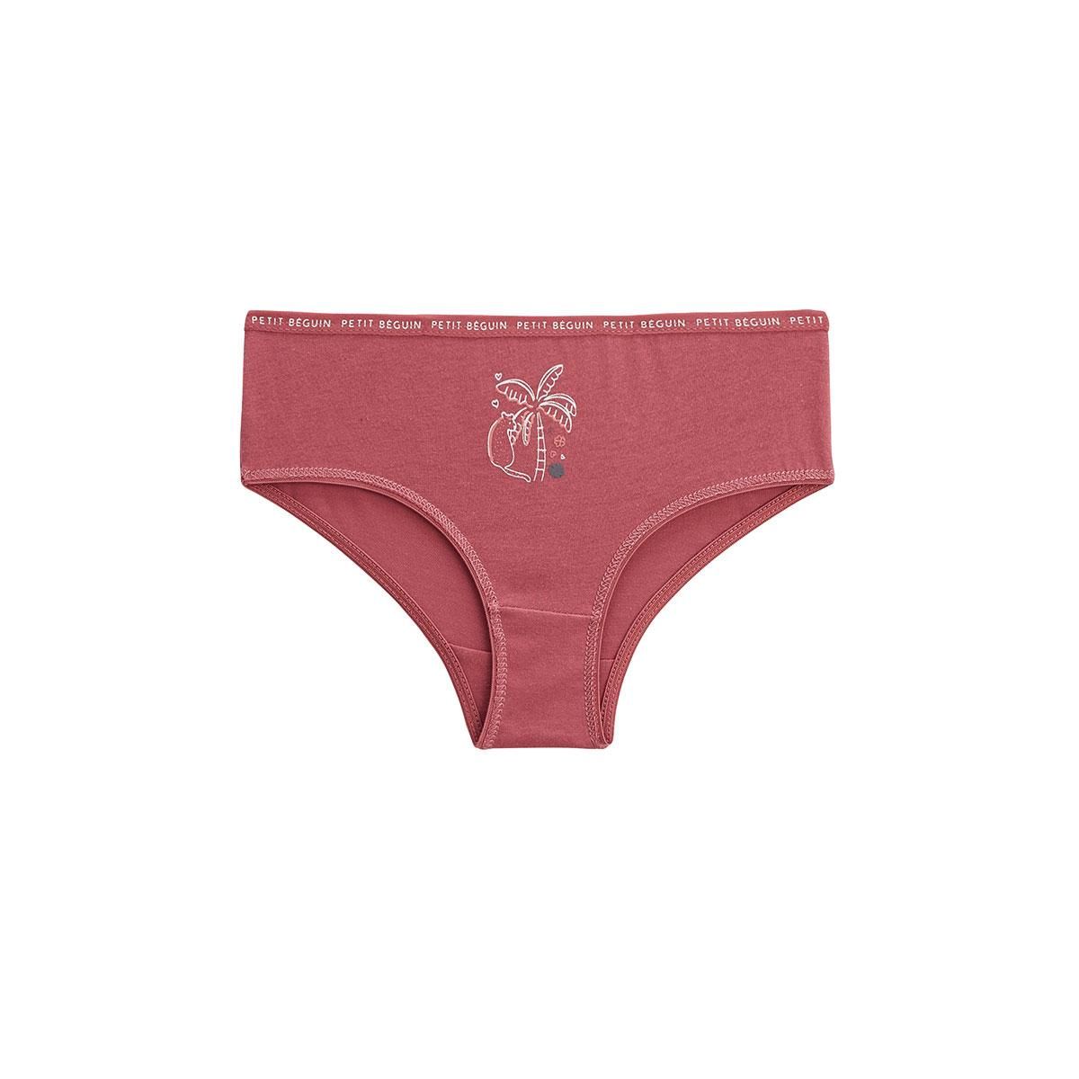 Petit Béguin Lot de 3 culottes fille Flower Jungle