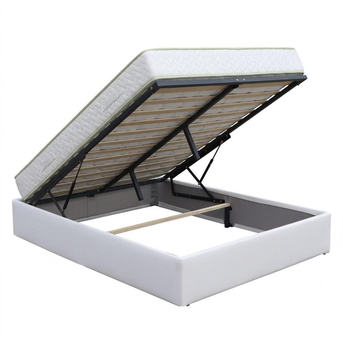 LITERIE JULIEN Ensemble Lit Coffre et Matelas  Haute Densité Confort Souple