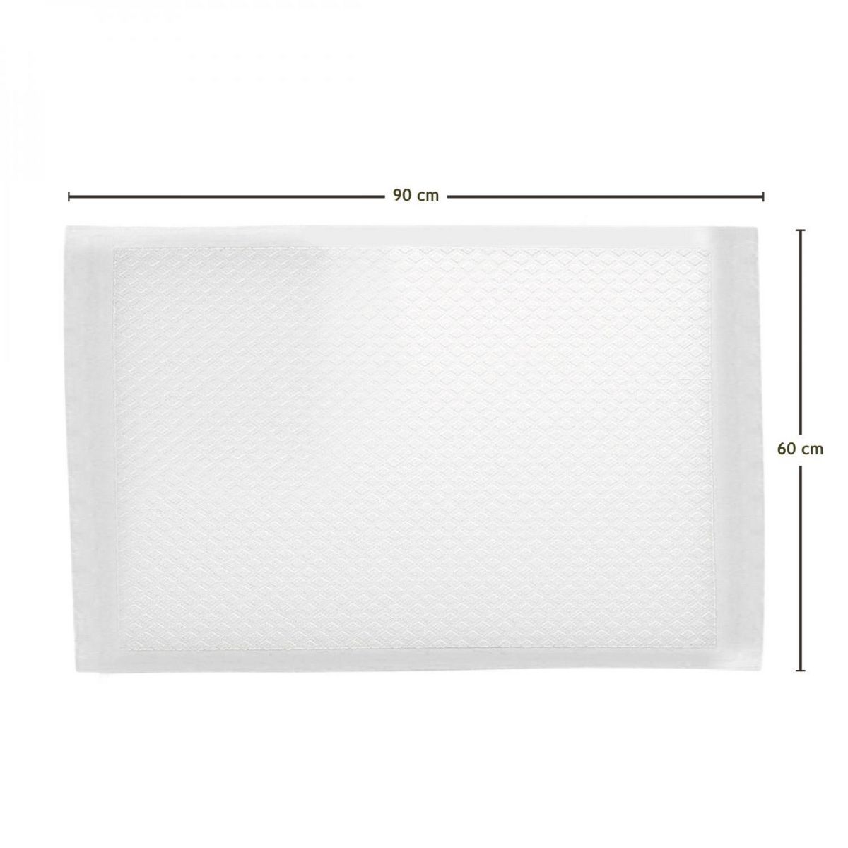 VIVEZEN Lot de 300 alèses jetables, imperméables - 60 x 90 cm - Blanc