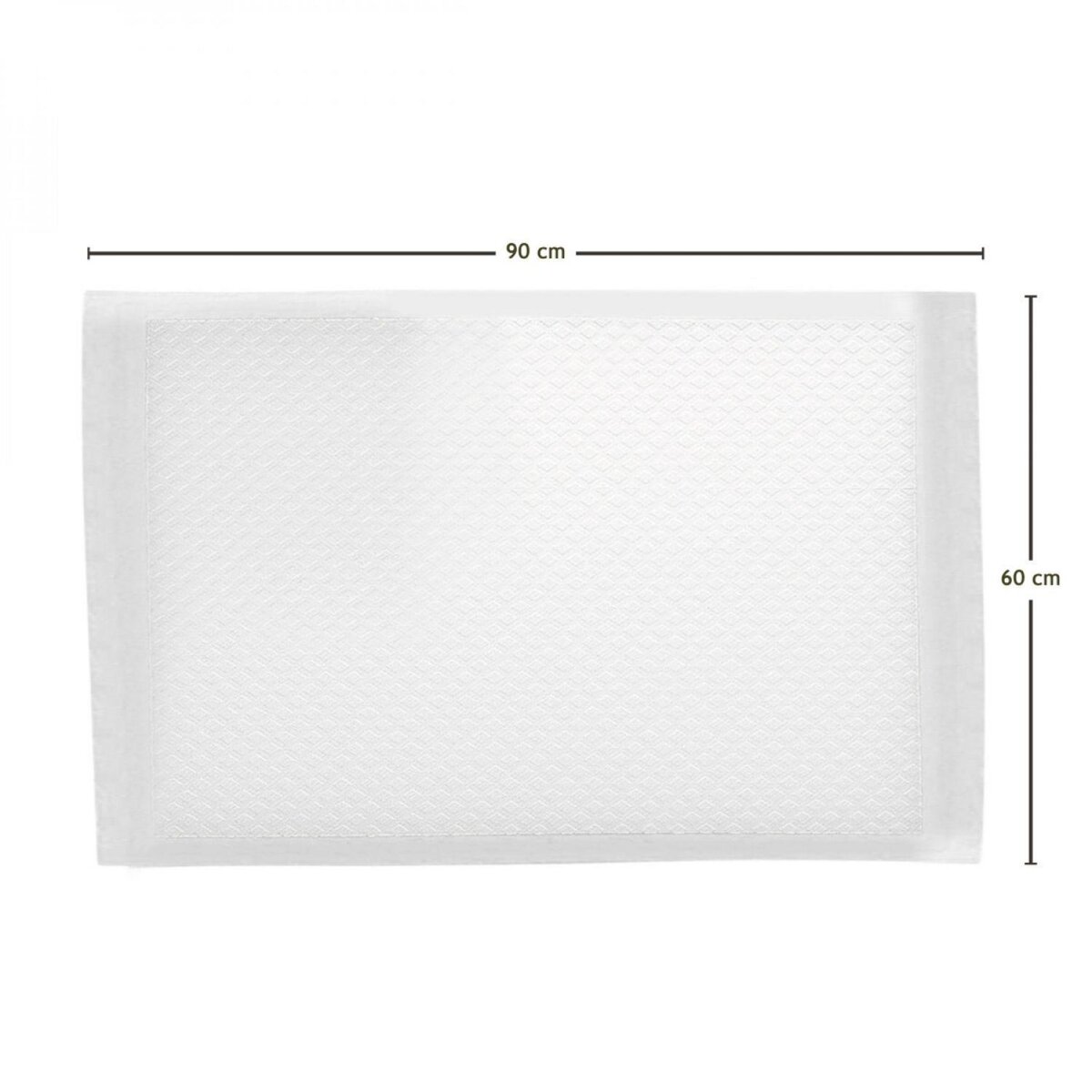 VIVEZEN Lot de 300 alèses jetables, imperméables - 60 x 90 cm - Blanc