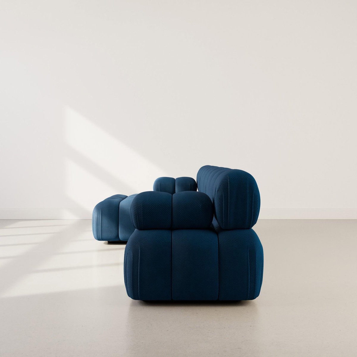 LISA DESIGN Ruby - canapé modulable d'angle gauche 4 places en velours texturé