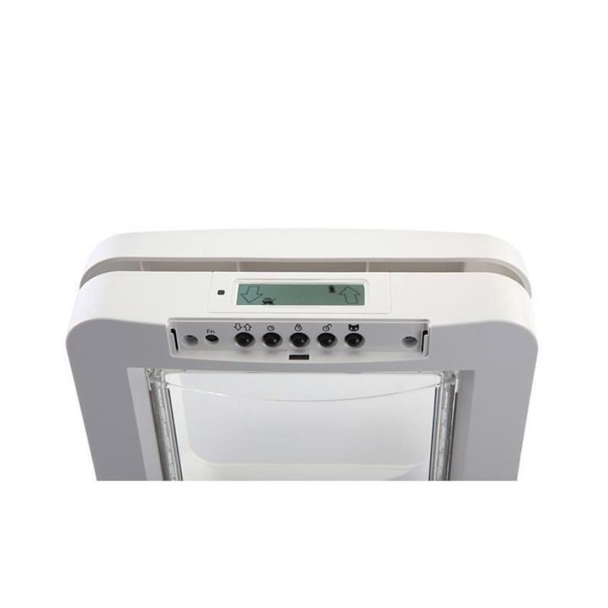 Voir la diapositive 4 : GENERIQUE SUREFLAP Grande chatiere a puce electronique blanc