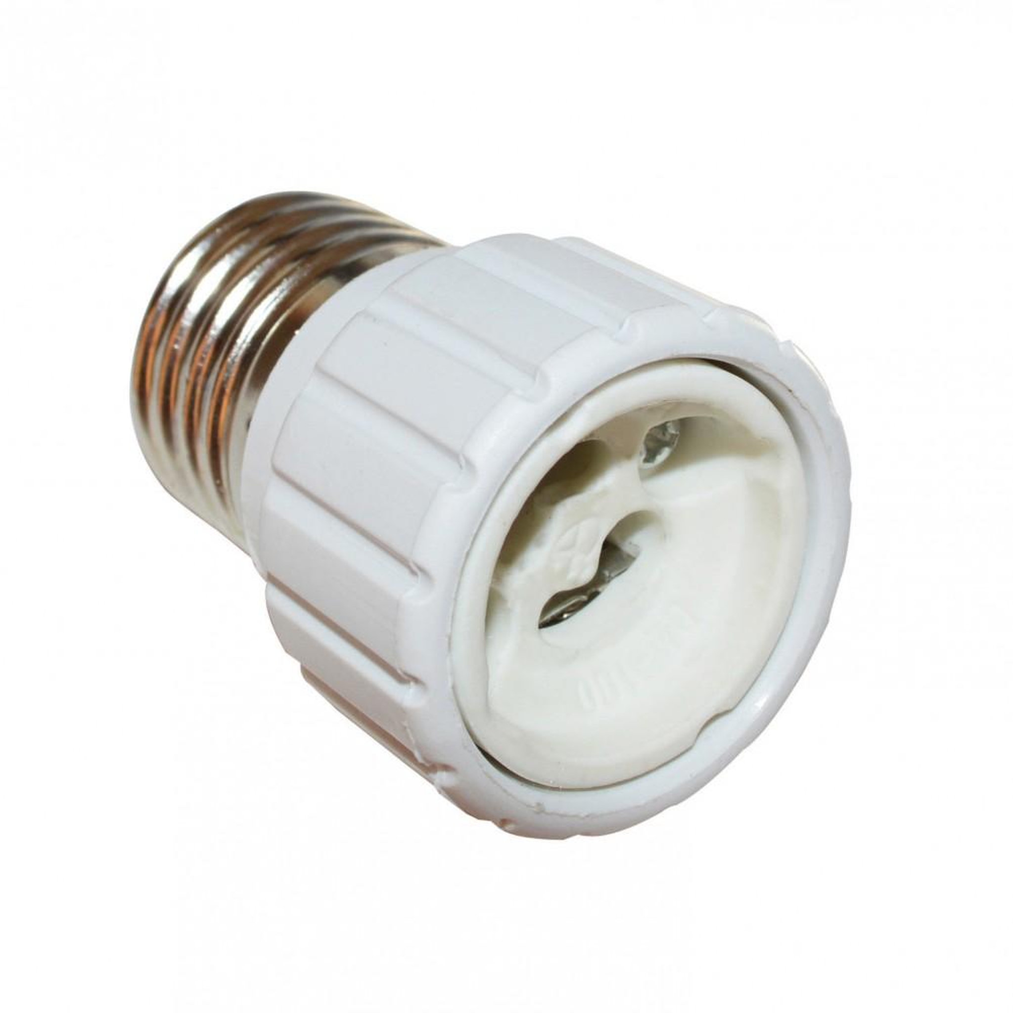 CENTRALE BRICO Transformateur de douille E27 en GU10 TIBELEC, plastique, blanc 100 W