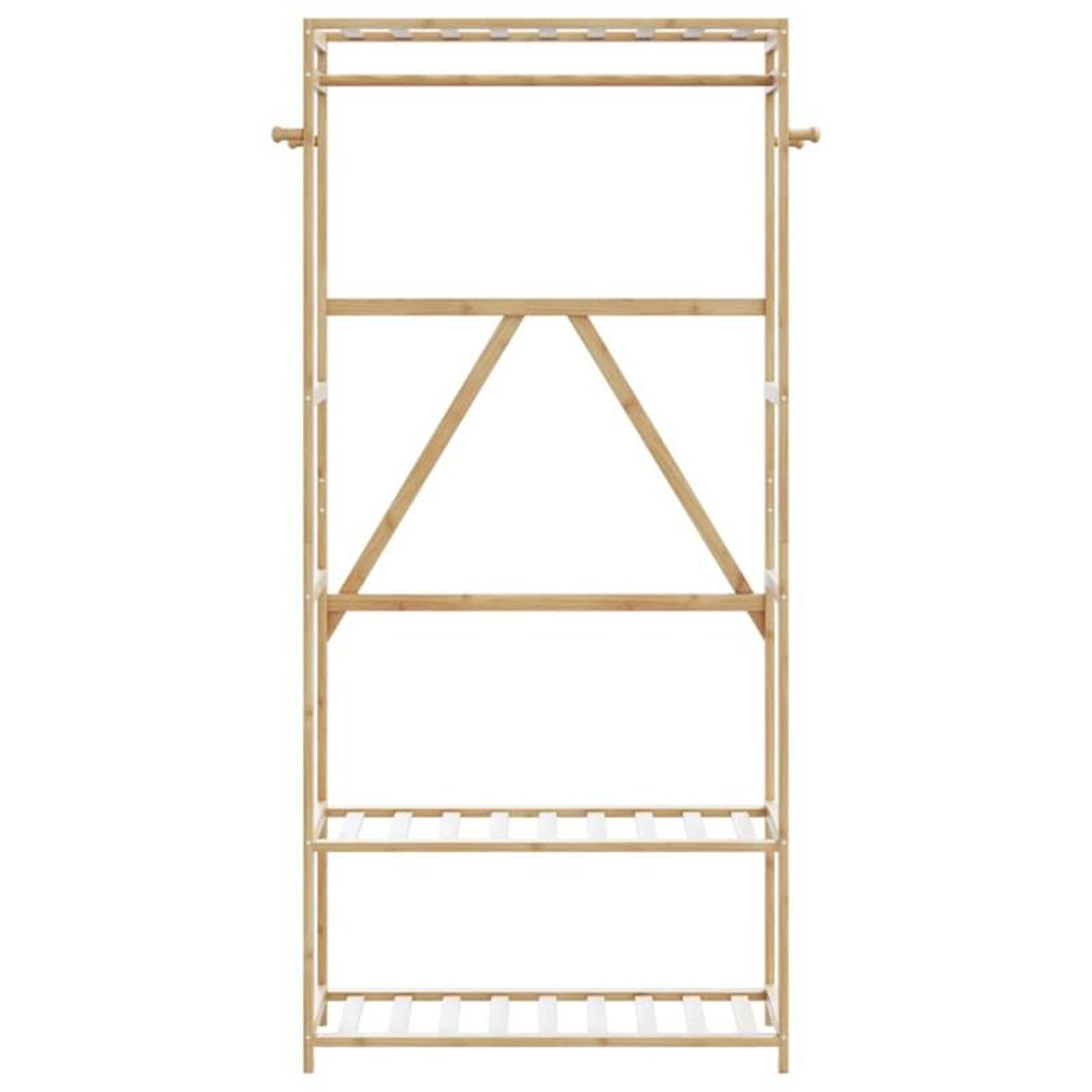 Voir la diapositive 3 : VIDAXL Porte vêtement avec étagères 80x40x175 cm bambou