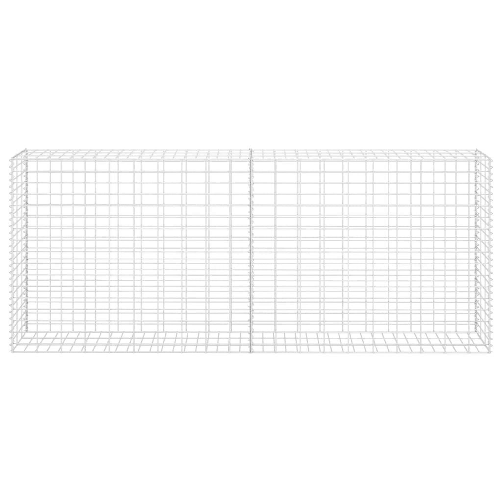 Voir la diapositive 3 : VIDAXL Panier de gabion acier inoxydable 85x30x200 cm