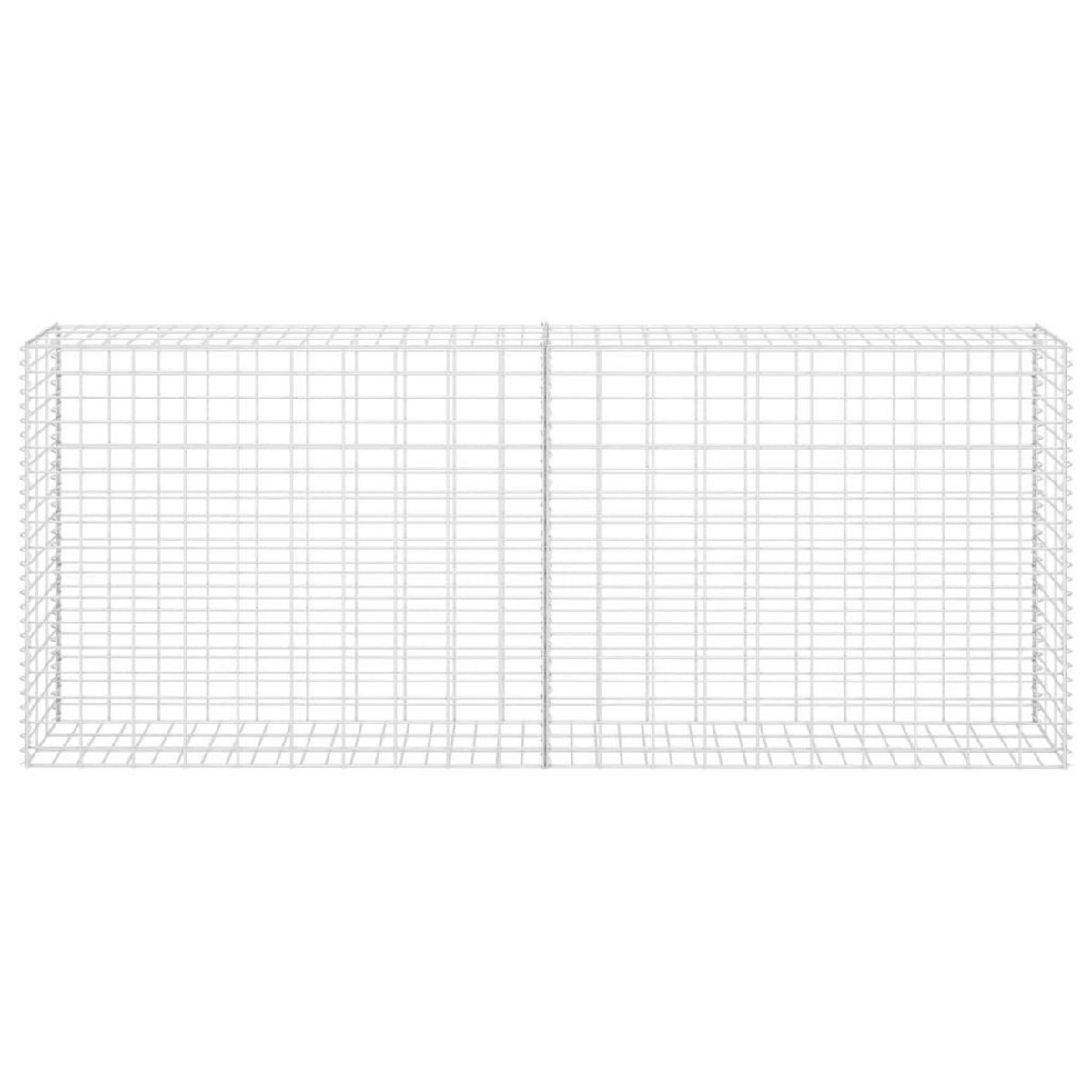 VIDAXL Panier de gabion Acier inoxydable 85x30x200 cm