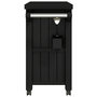 Voir la diapositive 5 : VIDAXL Chariot de service 3 en 1 noir polypropylene