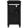 Voir la diapositive 5 : VIDAXL Chariot de service 3 en 1 noir polypropylene