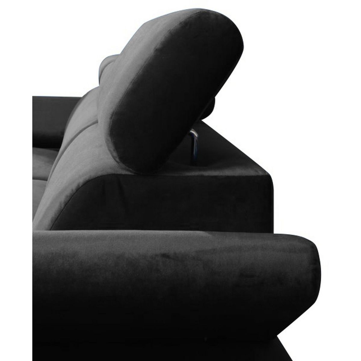 Canapé d'angle gauche fixe convertible 5 places avec coffre de rangement AURELIE