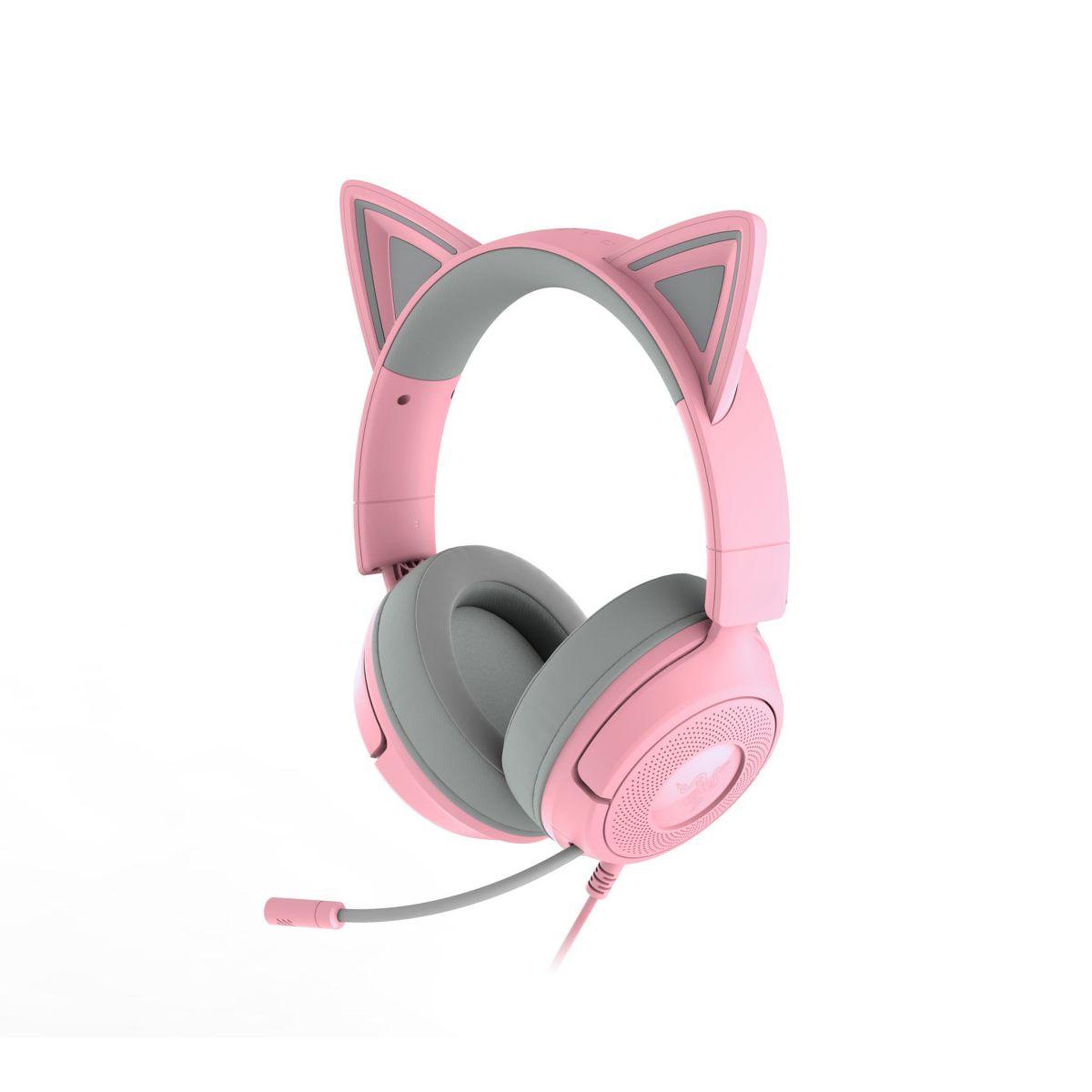 Voir la diapositive 3 : Razer Casque gamer KRAKEN KITTY V3 X QUARTZ