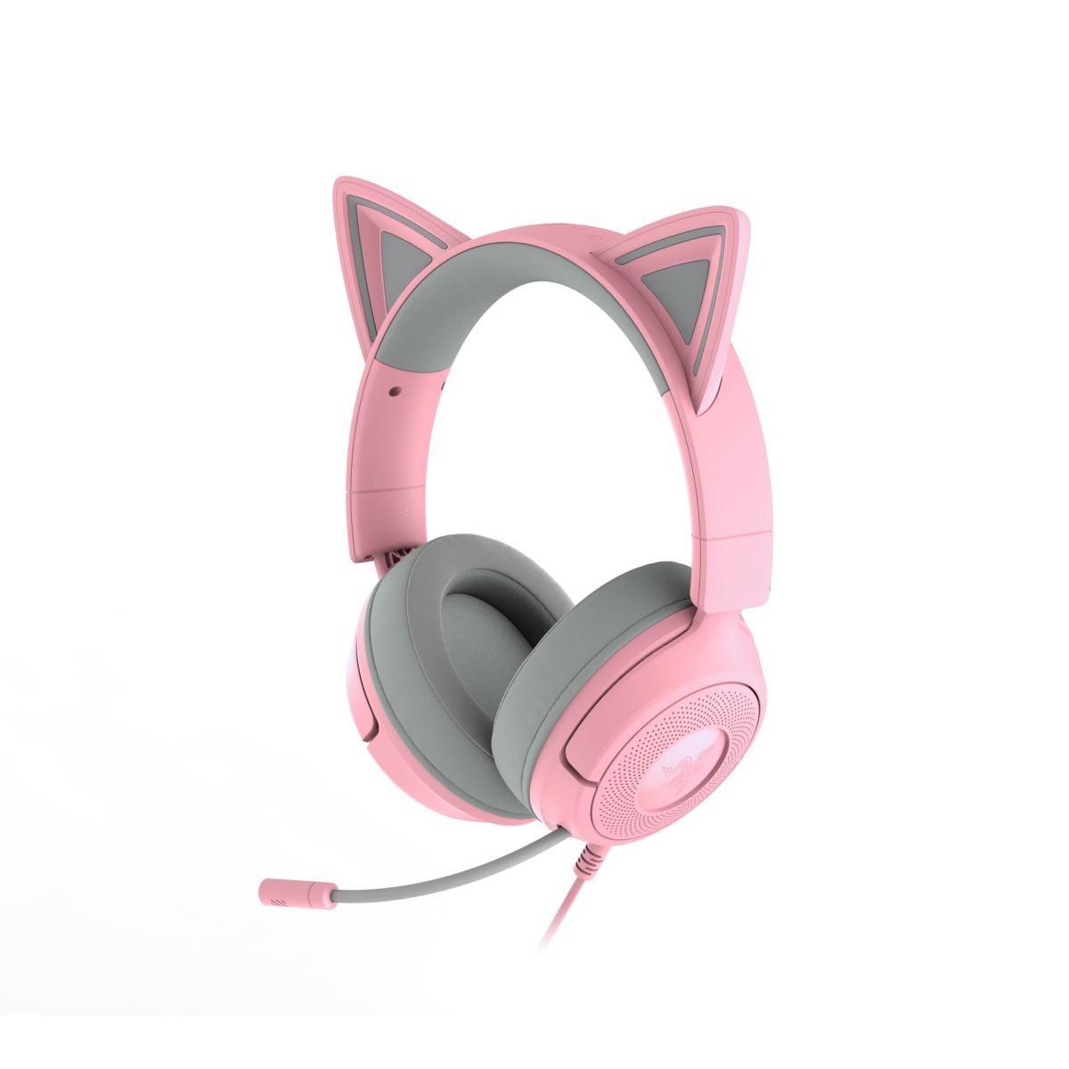 Razer Casque gamer KRAKEN KITTY V3 X QUARTZ