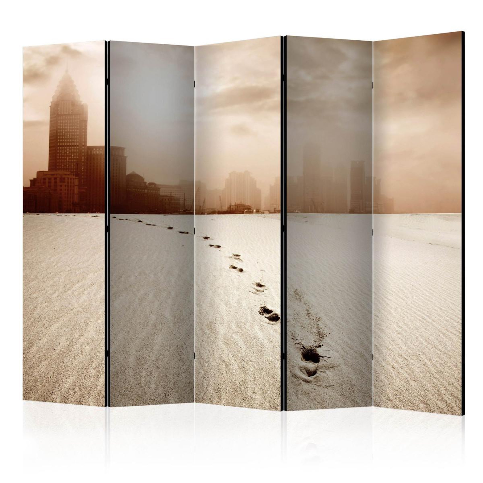 Paris Prix Paravent 5 volets  a path to a big city  172x225cm