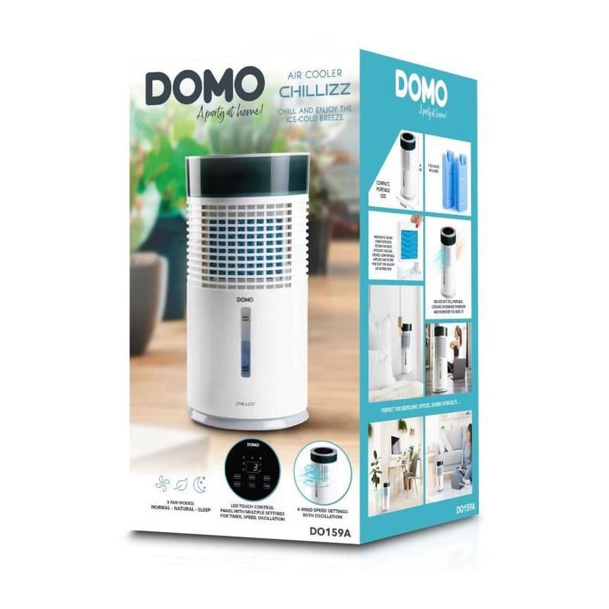 Voir la diapositive 2 : Domo Air cooler chillizz - DOMO - DO159A - 9,6 W