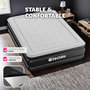 Voir la diapositive 3 : tectake Matelas gonflable avec pompe électrique sac de transport inclus 200x101x44cm