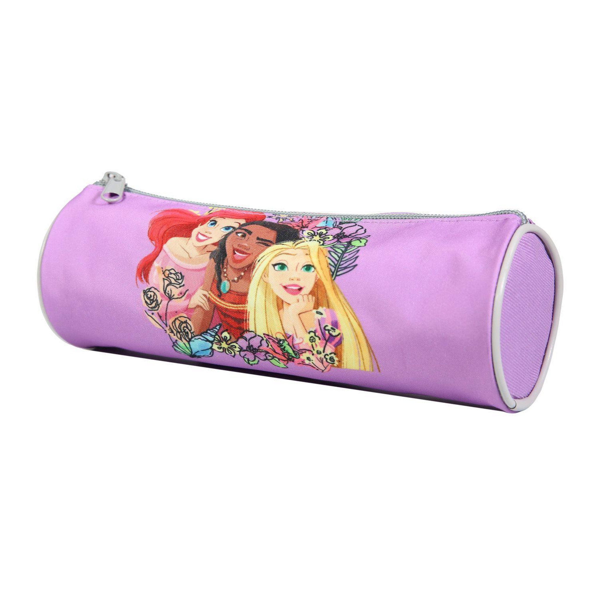 Voir la diapositive 2 : Bagtrotter BAGTROTTER Trousse scolaire ronde Disney Princesses Violette