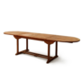 Voir la diapositive 1 : CONCEPT USINE Table de jardin ovale 10 places et 10 chaises en teck huilé LUBOK