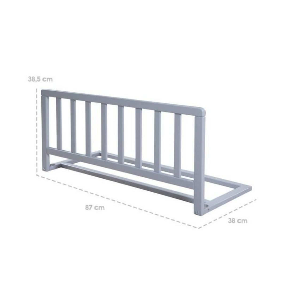 Roba Barriere de Lit en Bois 90 cm - ROBA - Protection Anti-Chute Sûre pour Bébés et Enfants - de 18 mois a 5 Ans - Montage Facile