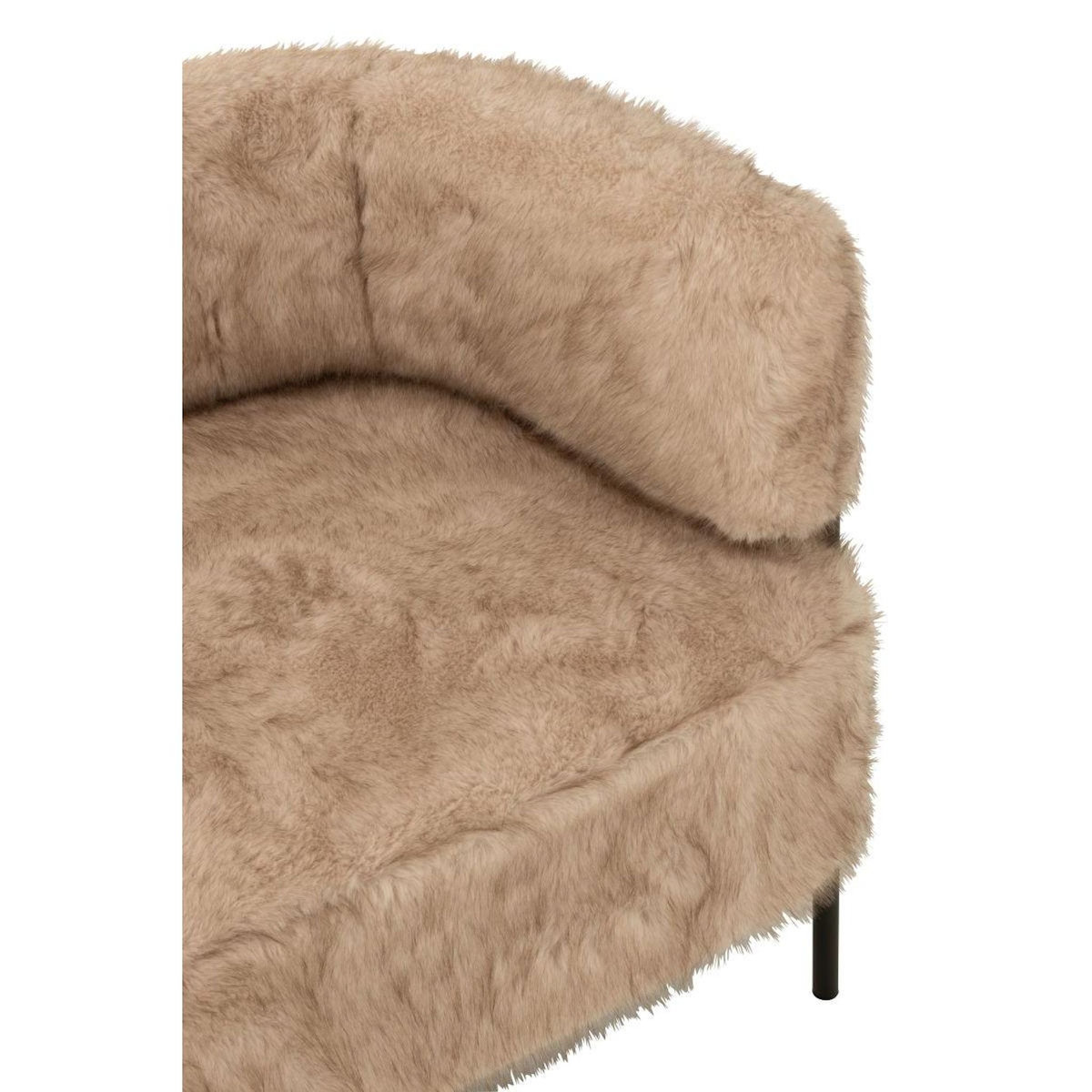 Paris Prix Canapé 2 Places Imitation Fourrure  Bun  133cm Taupe