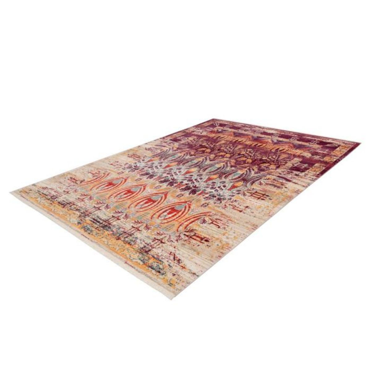 Paris Prix Tapis Vintage à Franges  Baroque IV  Multicolore