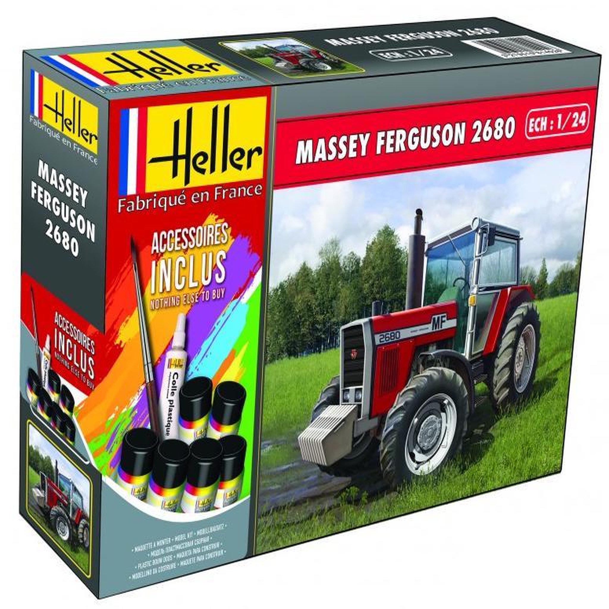 Voir la diapositive 3 : Heller Maquette Tracteur : Kit : Massey-Ferguson 2680