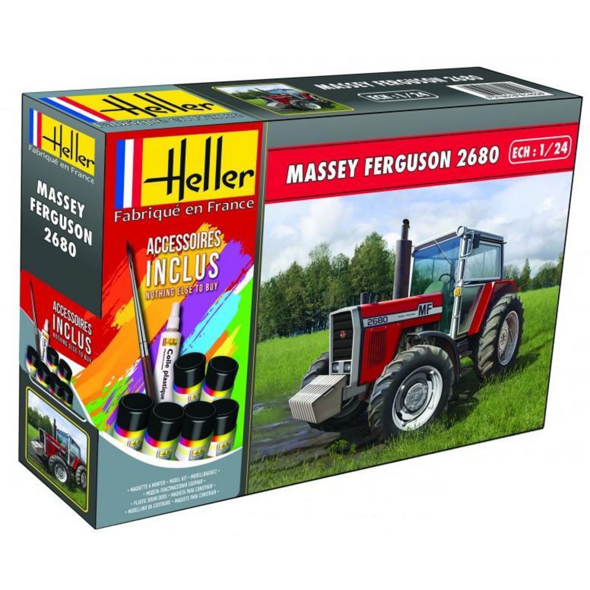 Heller Maquette Tracteur : Kit : Massey-Ferguson 2680
