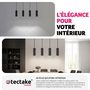 Voir la diapositive 3 : tectake Plafonnier 4 ampoules 4x GU10, 40 W noir
