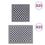 Voir la diapositive 1 : VIDAXL Ensemble de serviettes 50 pcs bleu et blanc coton