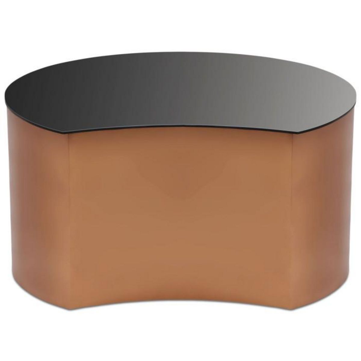 Paris Prix Table Basse Design  Sela  63cm Cuivre & Noir