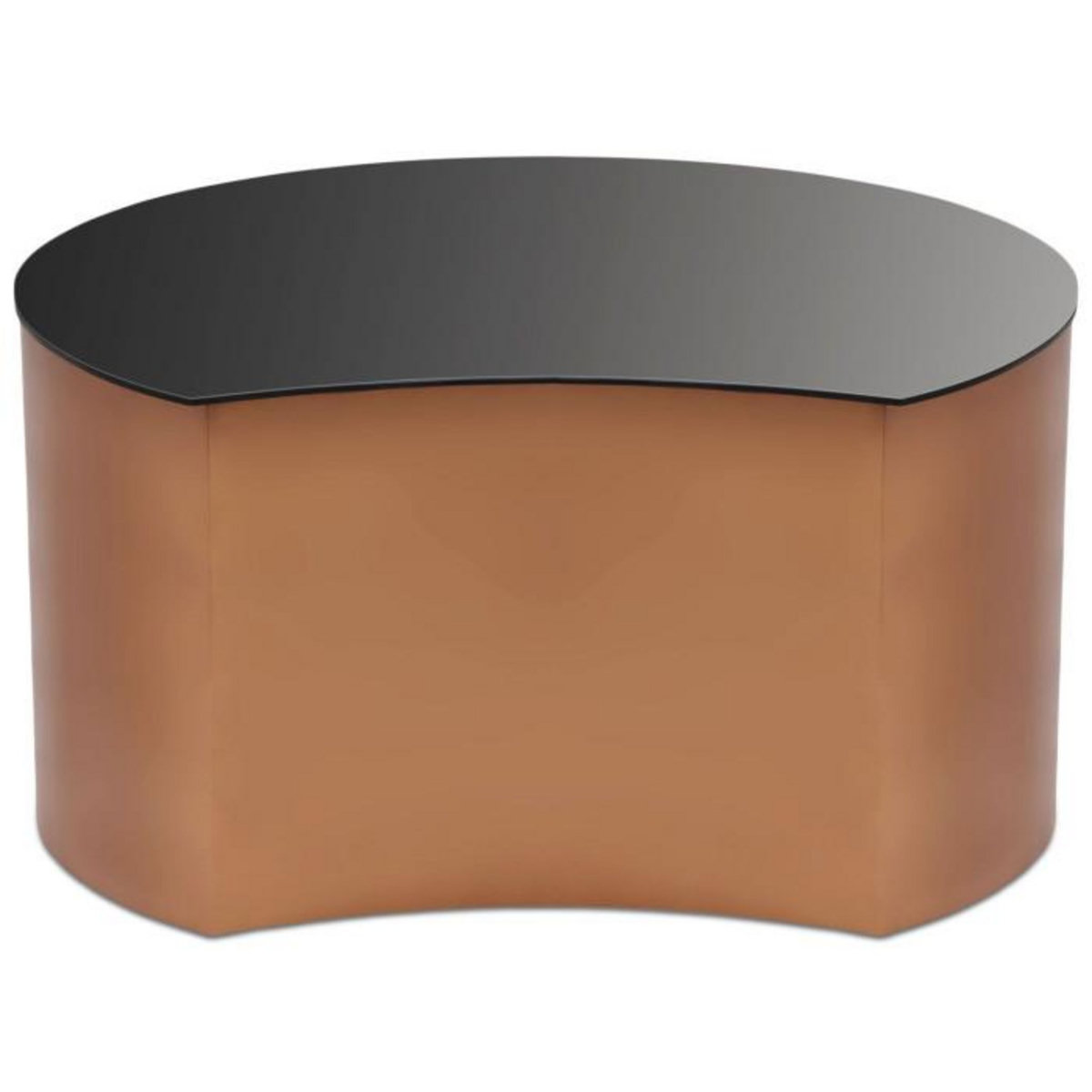 Paris Prix Table Basse Design  Sela  63cm Cuivre & Noir