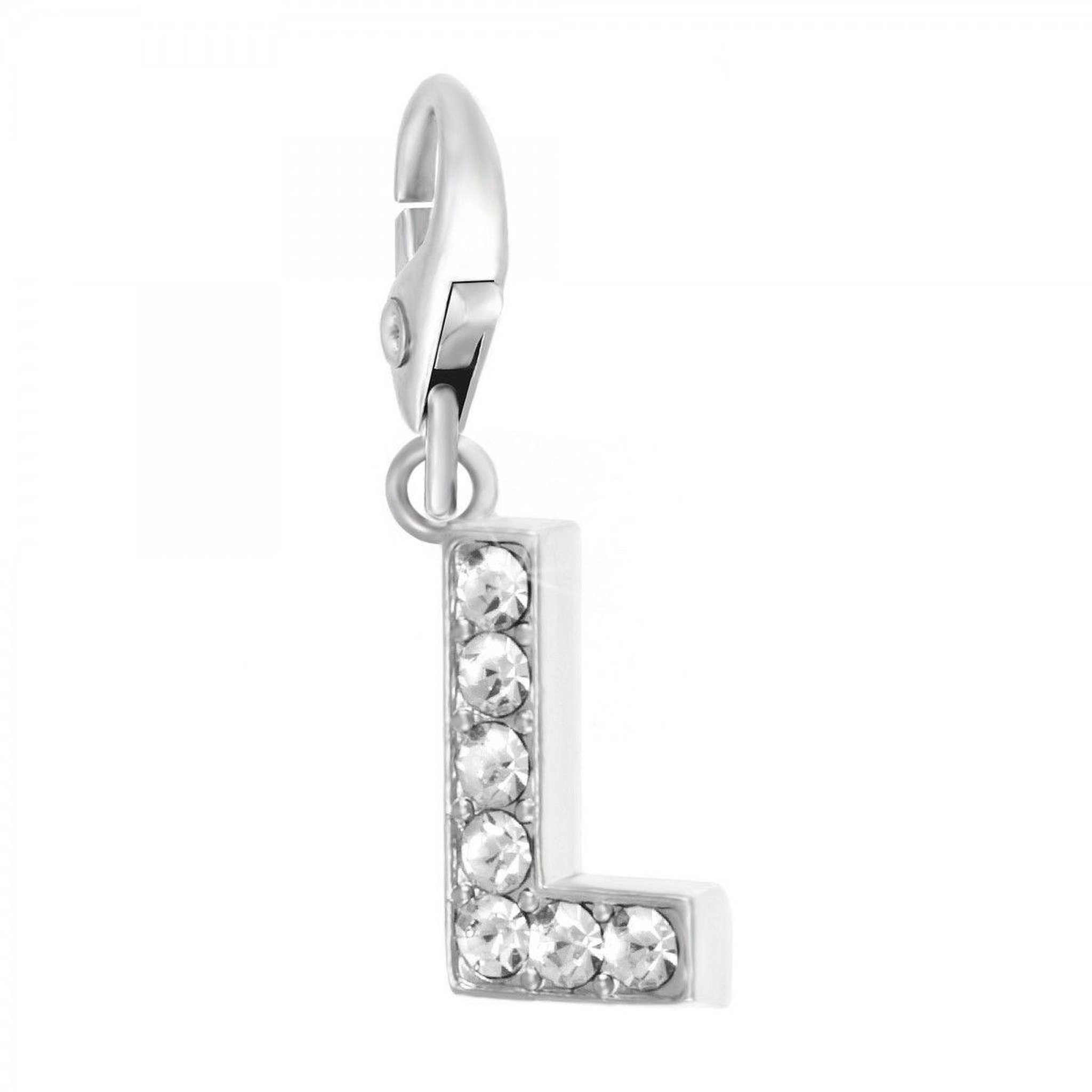 SC CRYSTAL Charm Lettre L SC Crystal orné de Cristaux scintillants