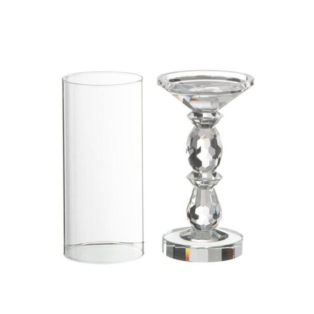 Paris Prix Photophore Design en Cristal  Marie  42cm Transparent