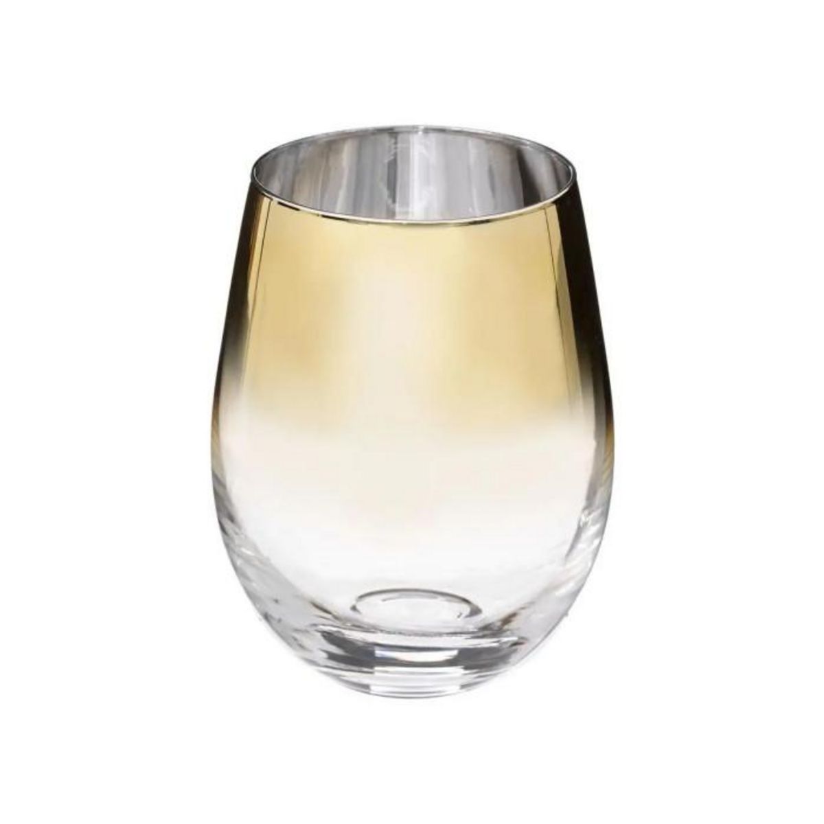 SECRET DE GOURMET Lot de 6 Verres à Eau  Arya  54cl Or