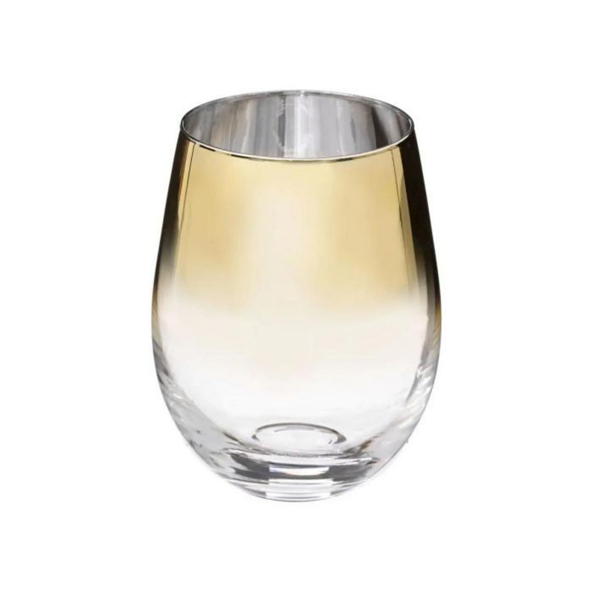 SECRET DE GOURMET Lot de 6 Verres à Eau  Arya  54cl Or