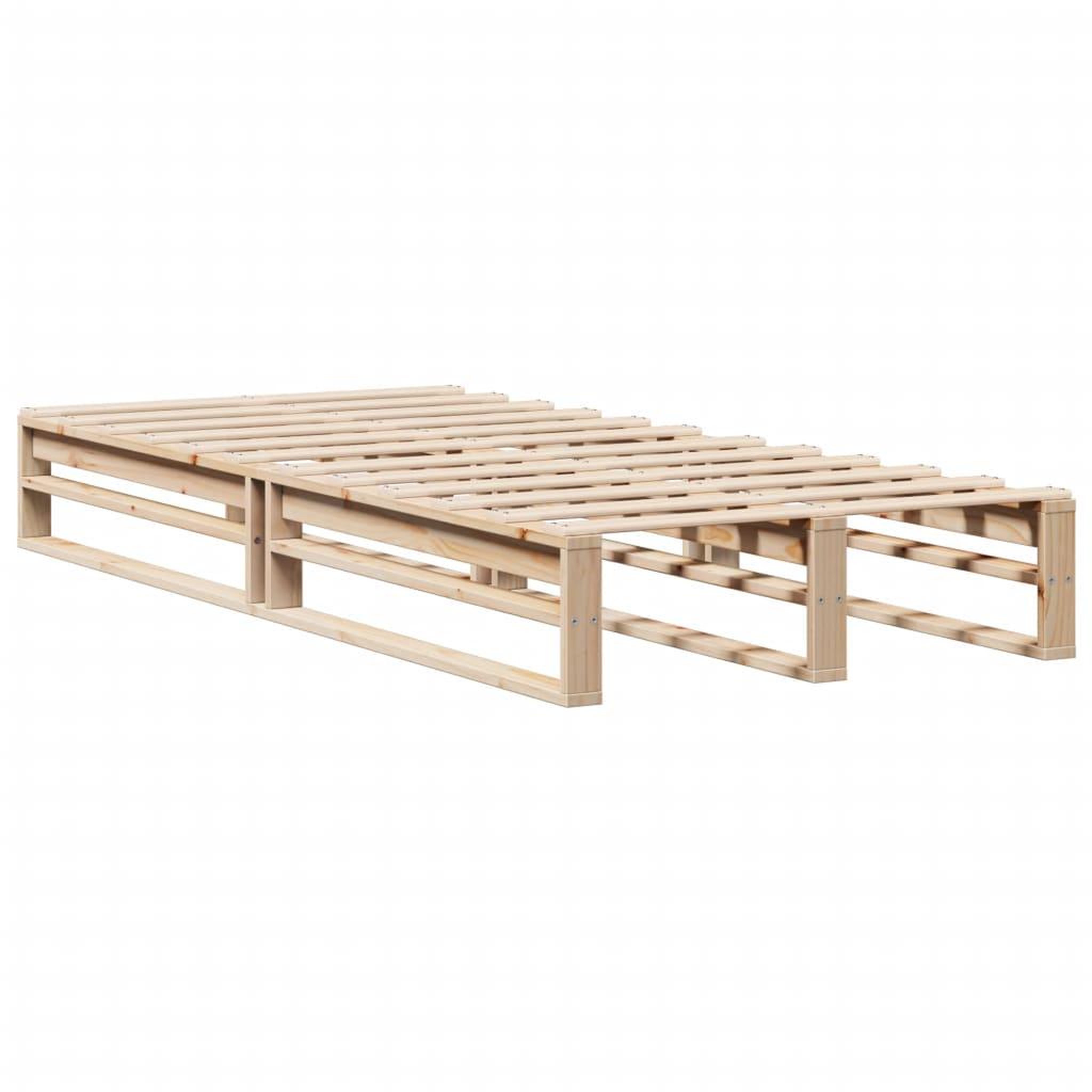 Voir la diapositive 3 : VIDAXL Cadre de lit sans matelas 90x200 cm bois de pin massif