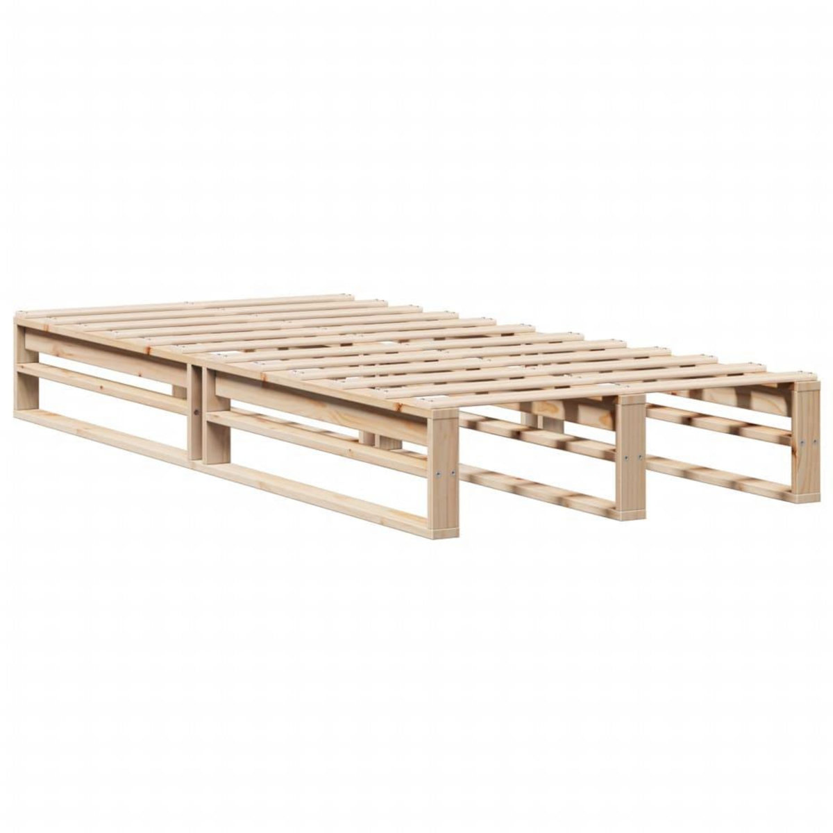 VIDAXL Cadre de lit sans matelas 90x200 cm bois de pin massif
