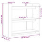 Voir la diapositive 6 : VIDAXL Table console chene sonoma 100x35x90 cm bois d'ingenierie