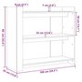 Voir la diapositive 6 : VIDAXL Table console chene sonoma 100x35x90 cm bois d'ingenierie