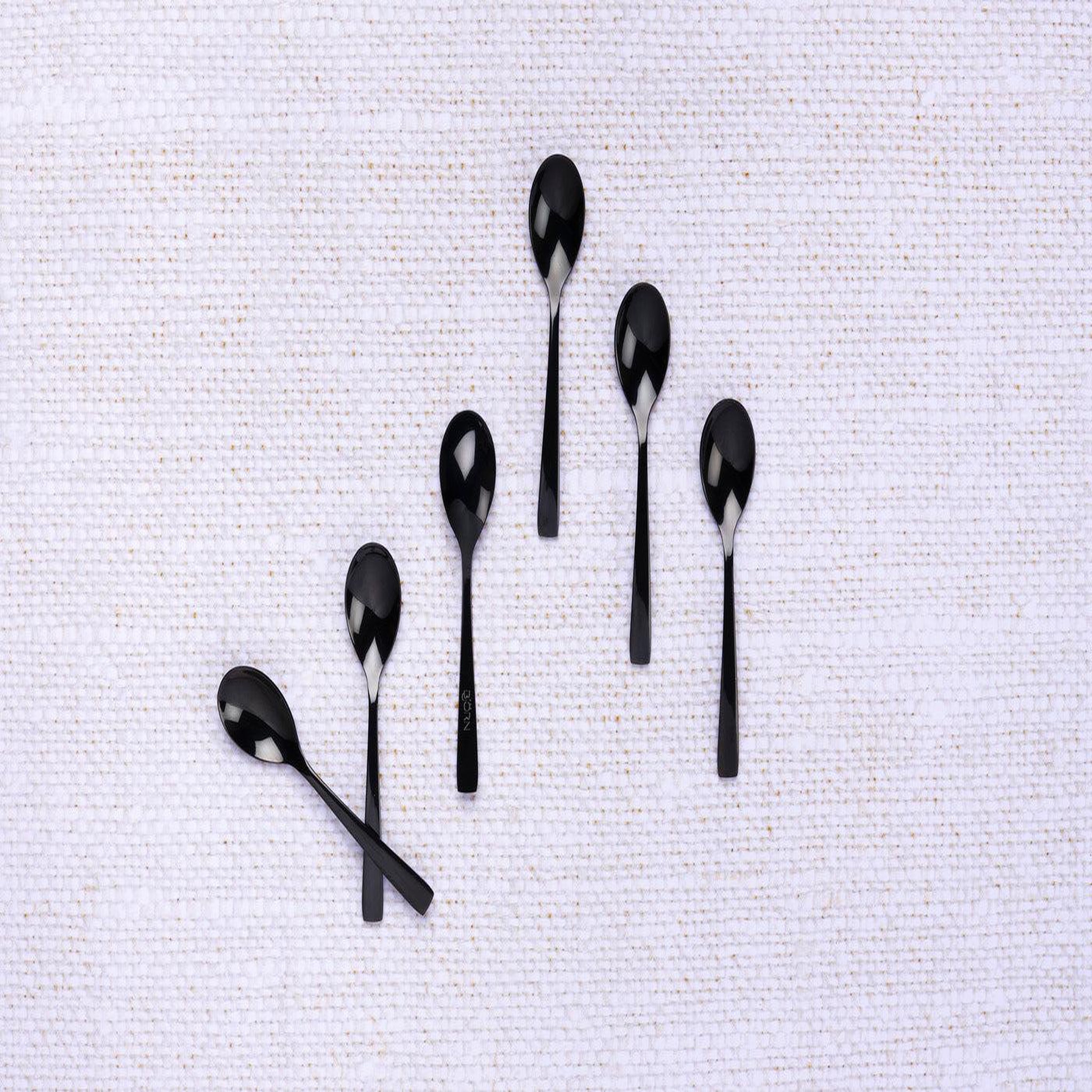 Voir la diapositive 3 : BJORN Coffret 6 petites cuillères OGLU - Black