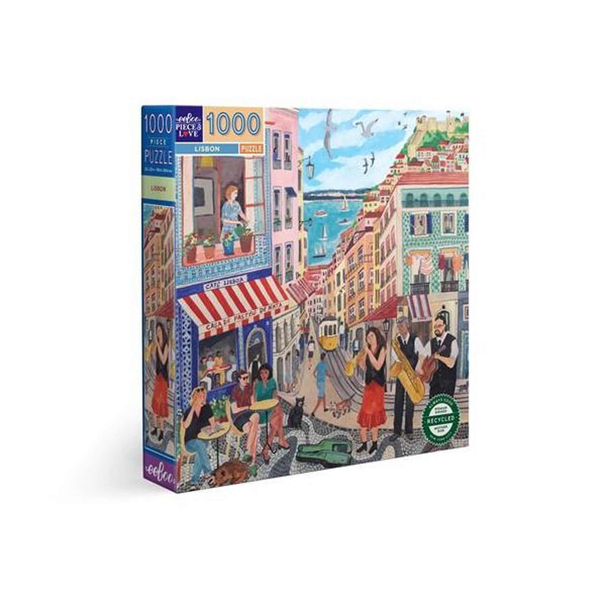 Eeboo Puzzle 1000 pièces Eeboo Lisbon