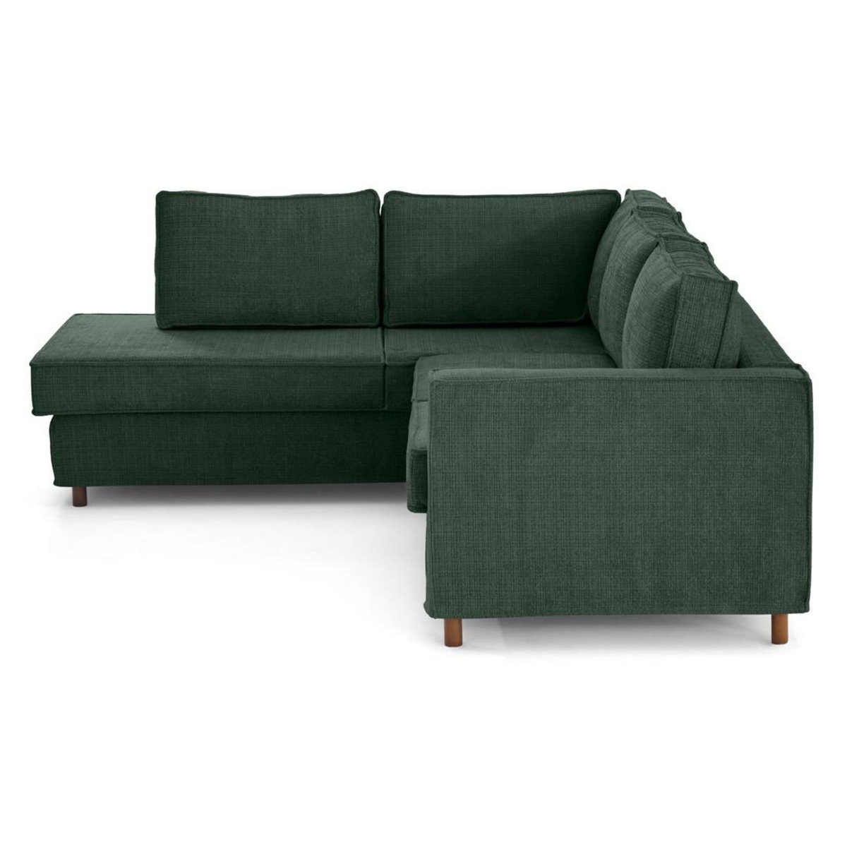 LISA DESIGN Jake - canapé déhoussable d'angle gauche 5 places en velours texturé